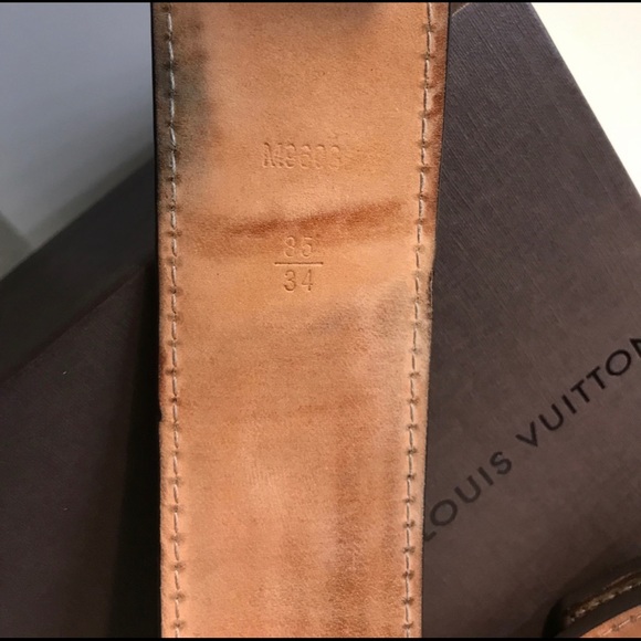 Men’s size 32 black LV belt monogram - Picture 2 of 2